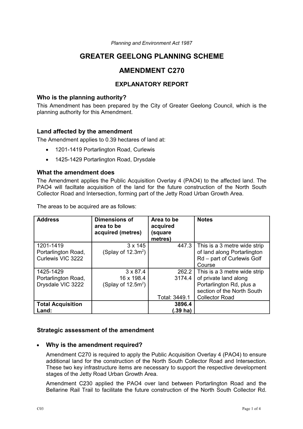 Planning and Environment Act 1987