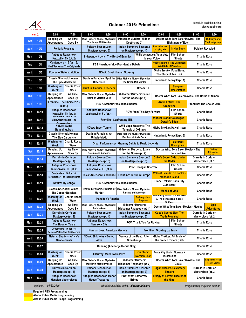 October 2016: Primetime Alaskapublic.Org