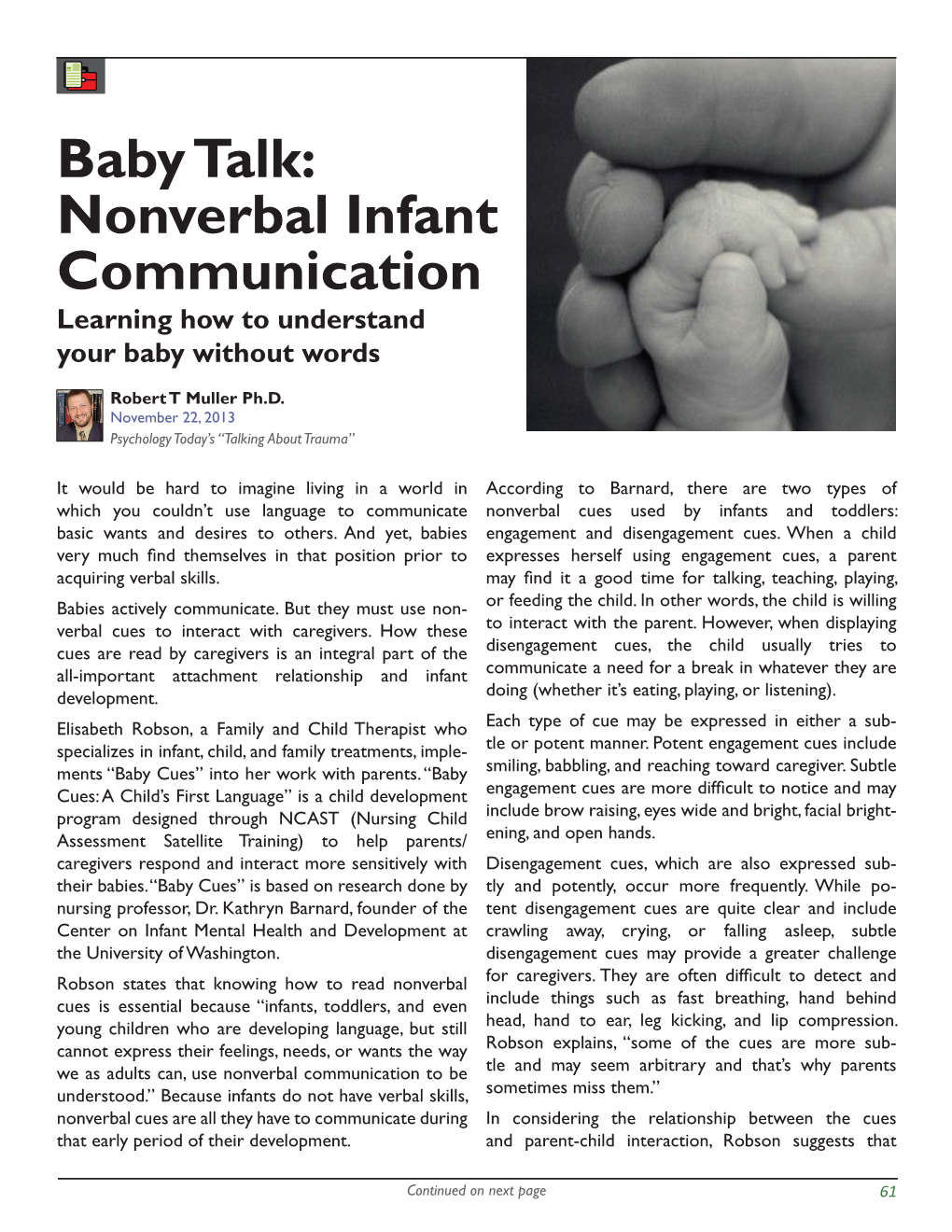 Baby Talk: Nonverbal Infant Communication Learning How to Understand Your Baby Without Words