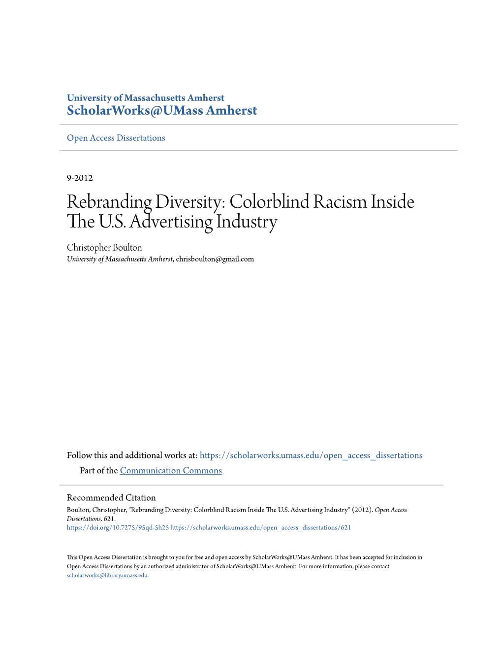 Colorblind Racism Inside the US Advertising Industry