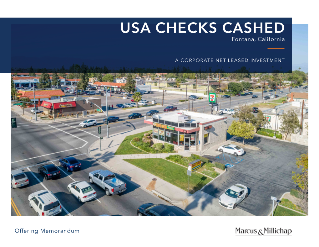 USA CHECKS CASHED Fontana, California