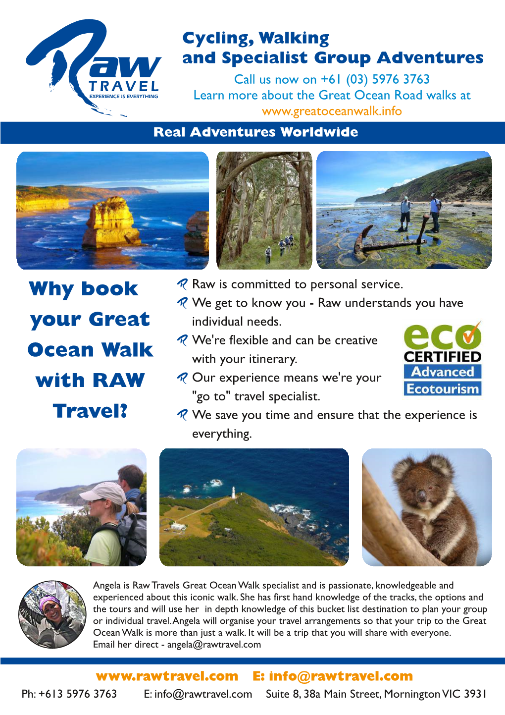 Why Book Your Great Ocean Walk with RAW Travel?