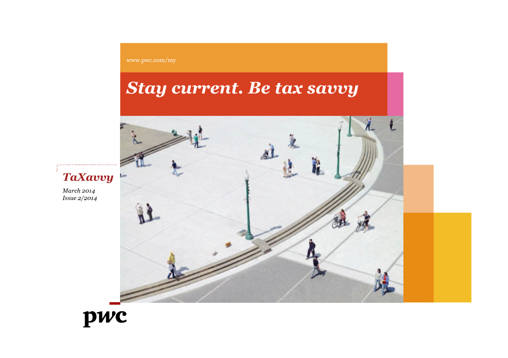 Stay Current. Be Tax Savvy