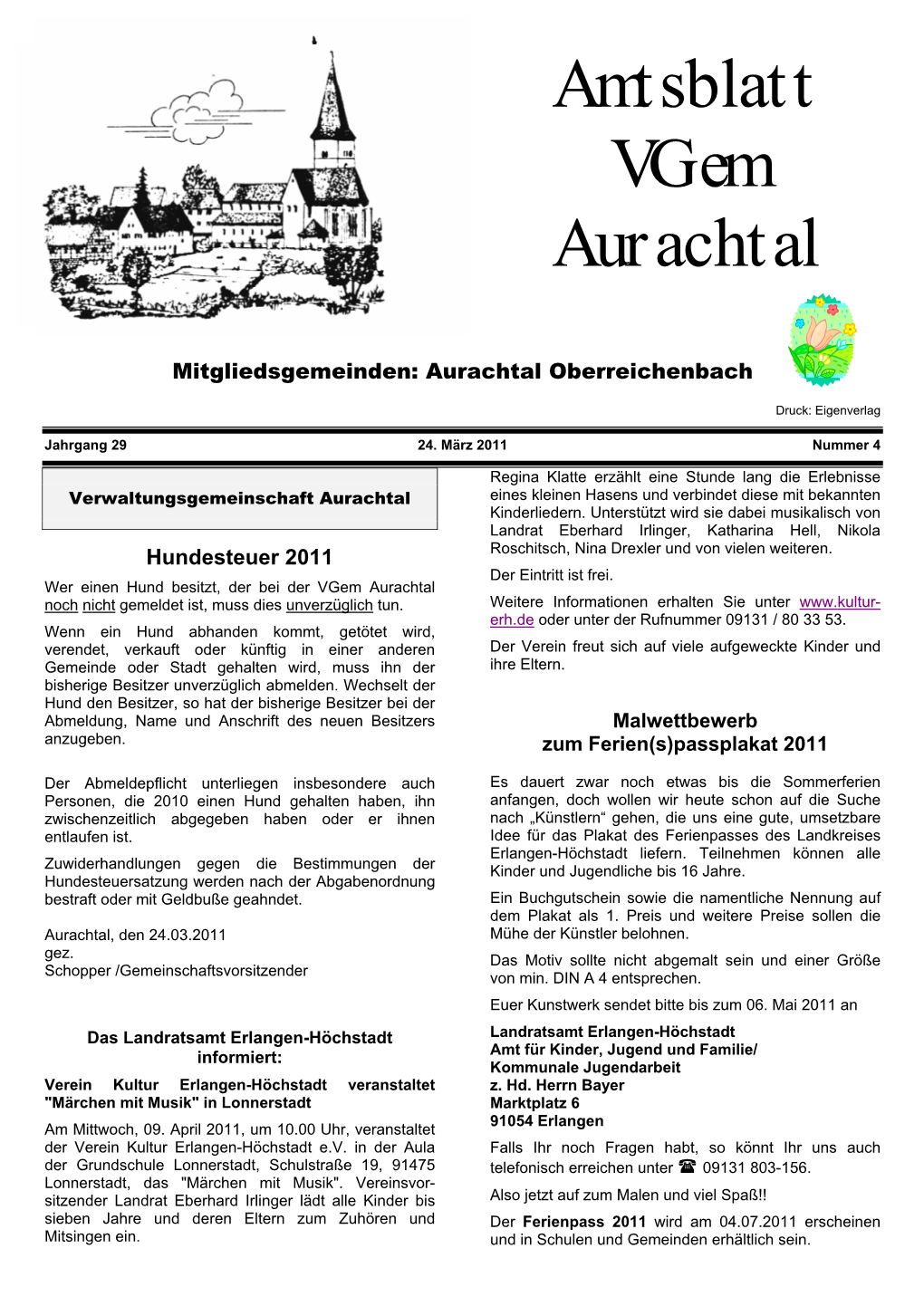 Amtsblatt Vgem Aurachtal