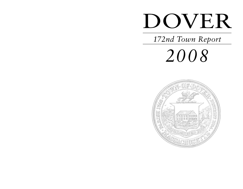 2008 Town Report