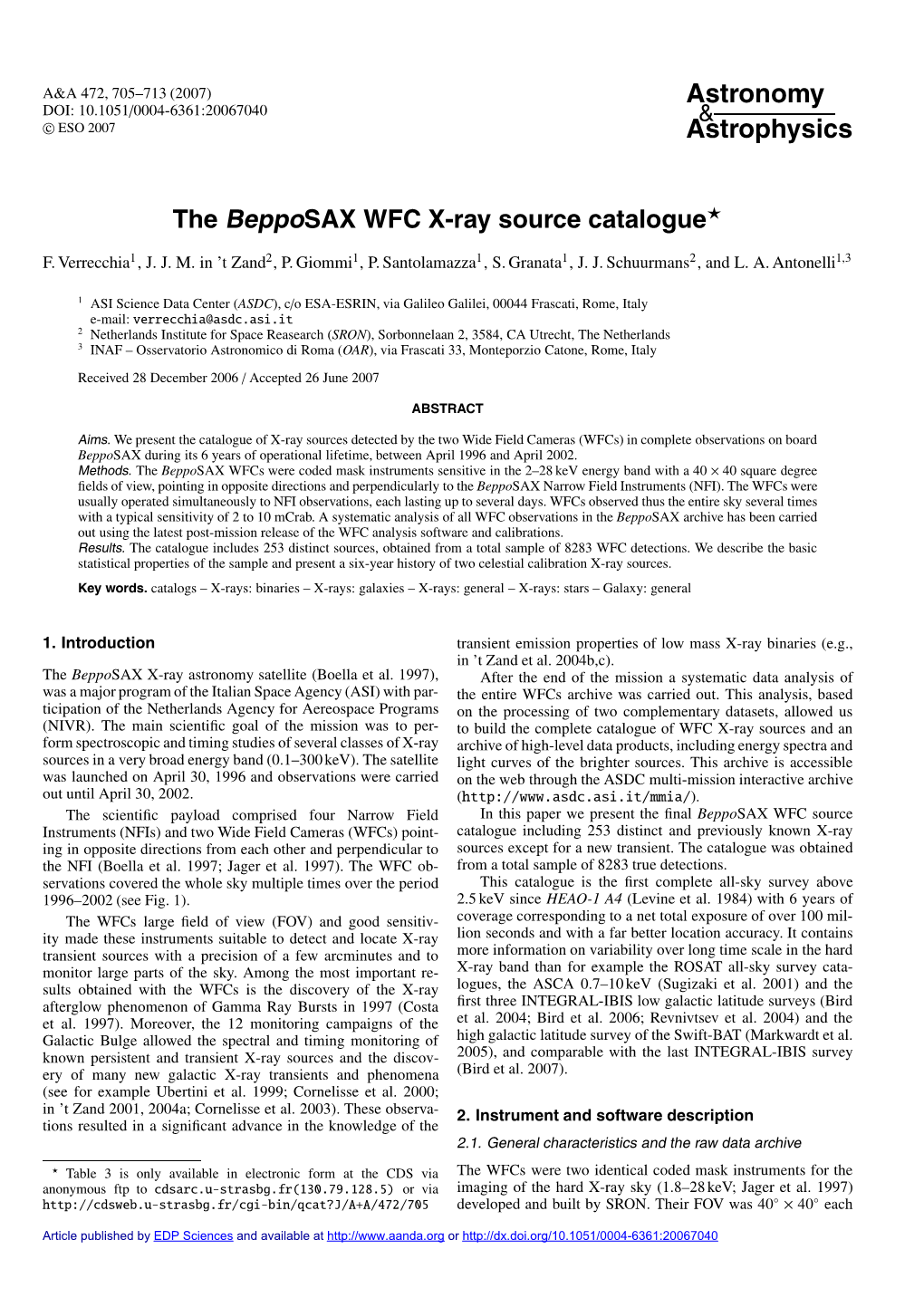 The Bepposax WFC X-Ray Source Catalogue