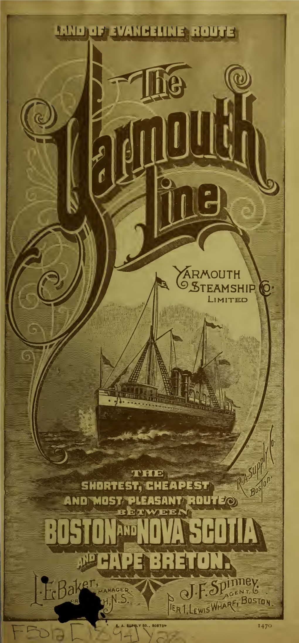 Land of Evangeline Route the Yarmouth Line