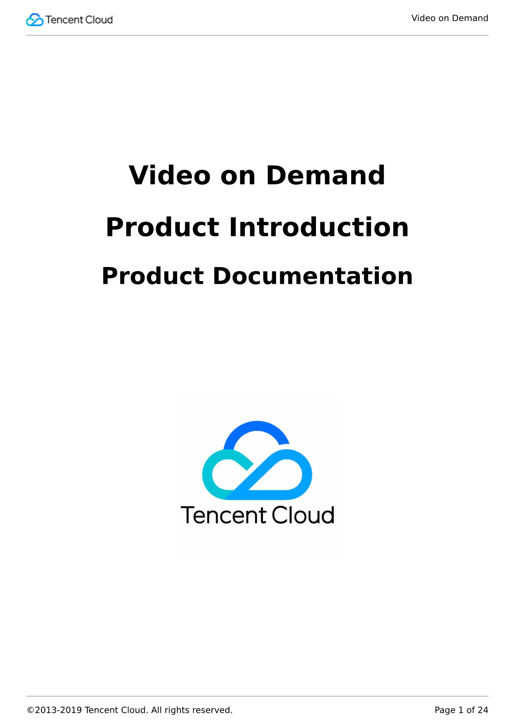 Video on Demand Product Introduction
