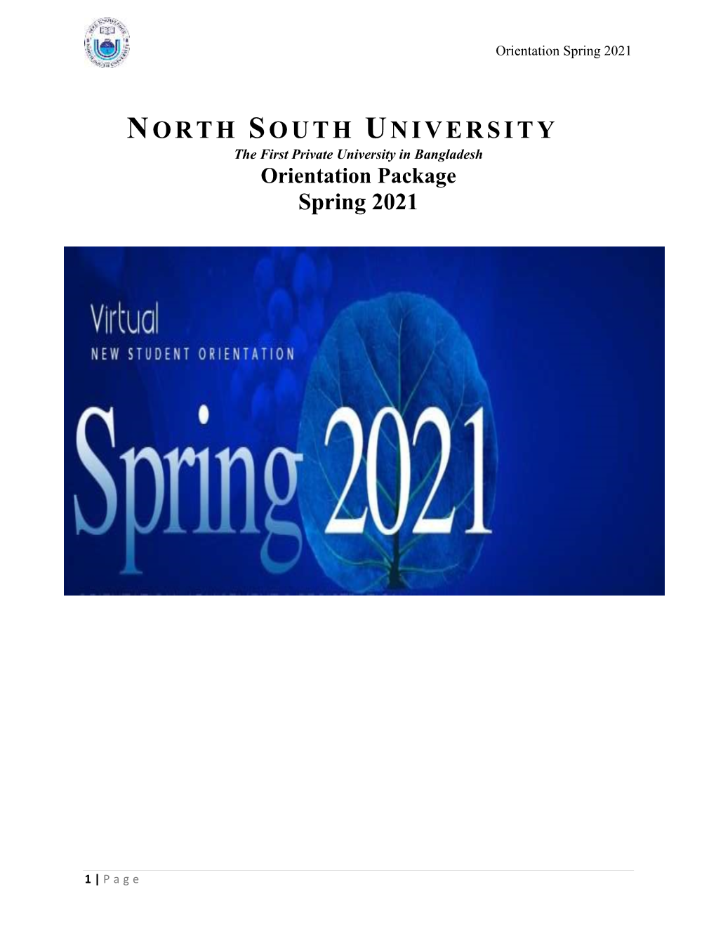 Orientation Package Spring 2021