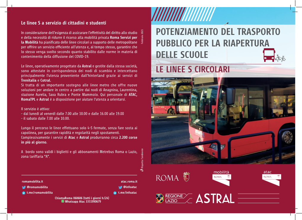 Potenziamento Del Trasporto Pubblico Per La Riapertura