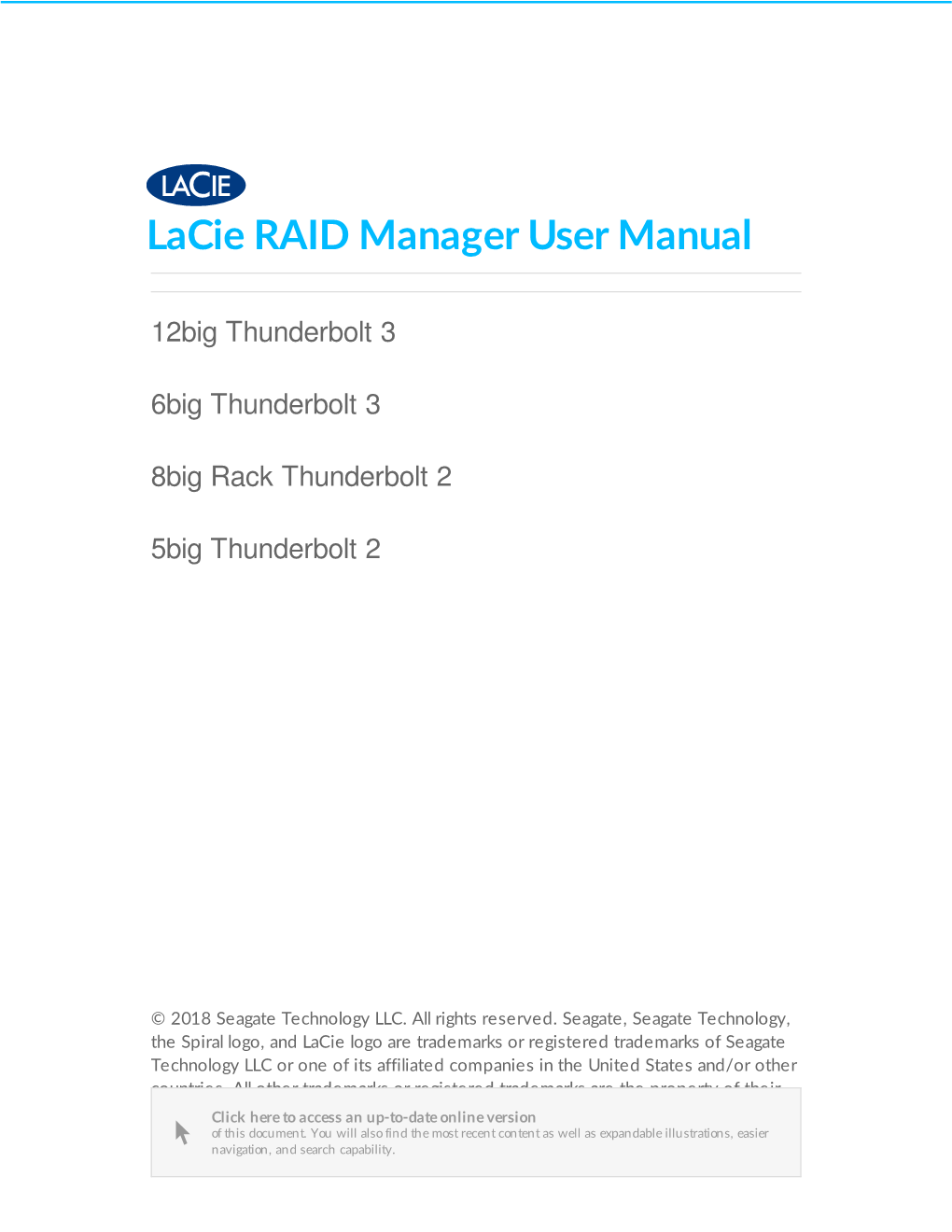 Lacie RAID Manager User Manual