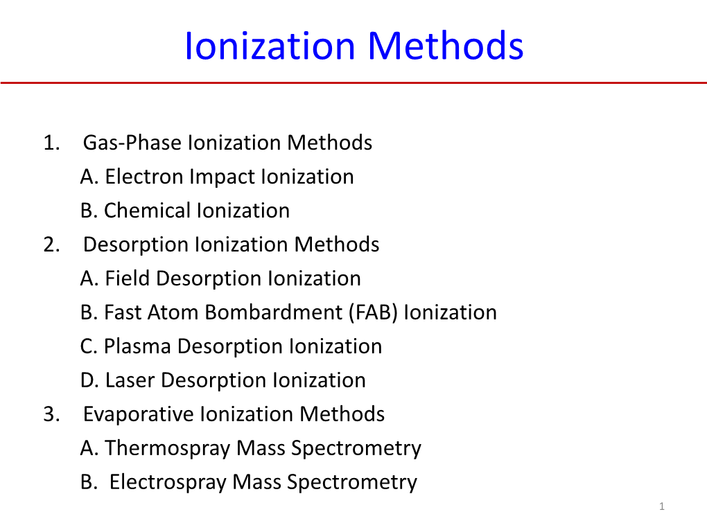 Mass Spectrometry B