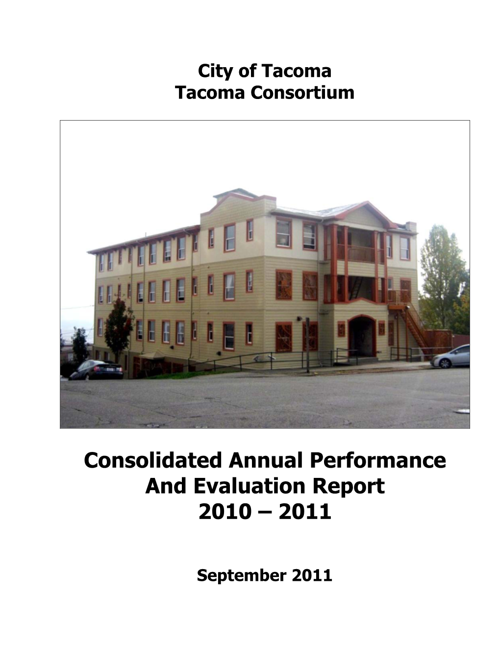Consolidated Annual Performance and Evaluation Report 2010 – 2011