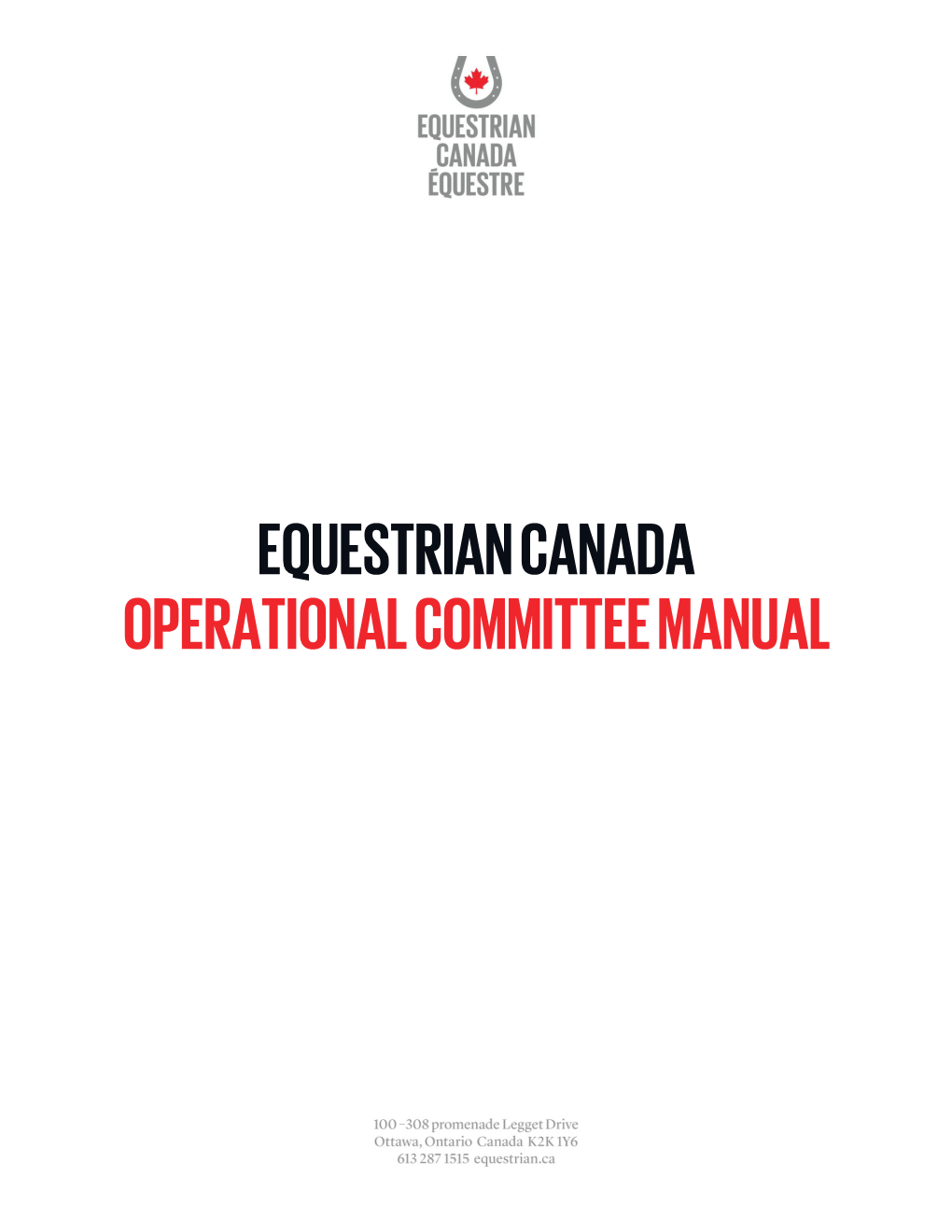 EC Operational Committee Manual