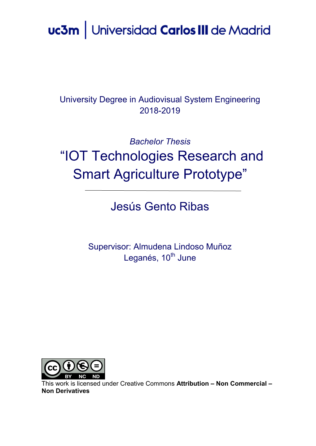 “IOT Technologies Research and Smart Agriculture Prototype”