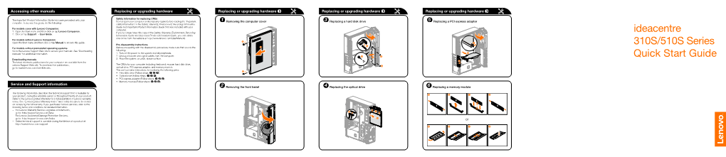 Ideacentre 310S/510S Series Quick Start Guide