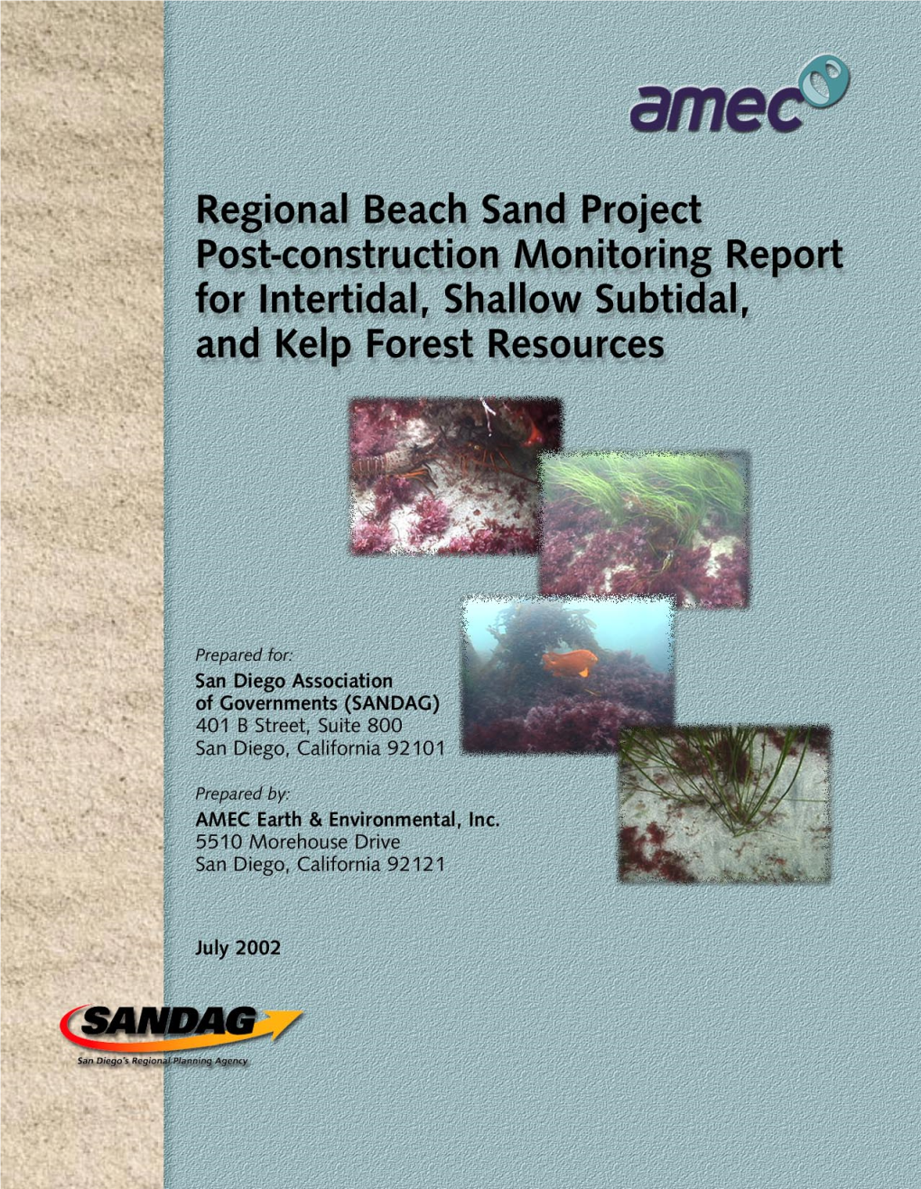 2001 Post-Construction Monitoring Report for Intertidal