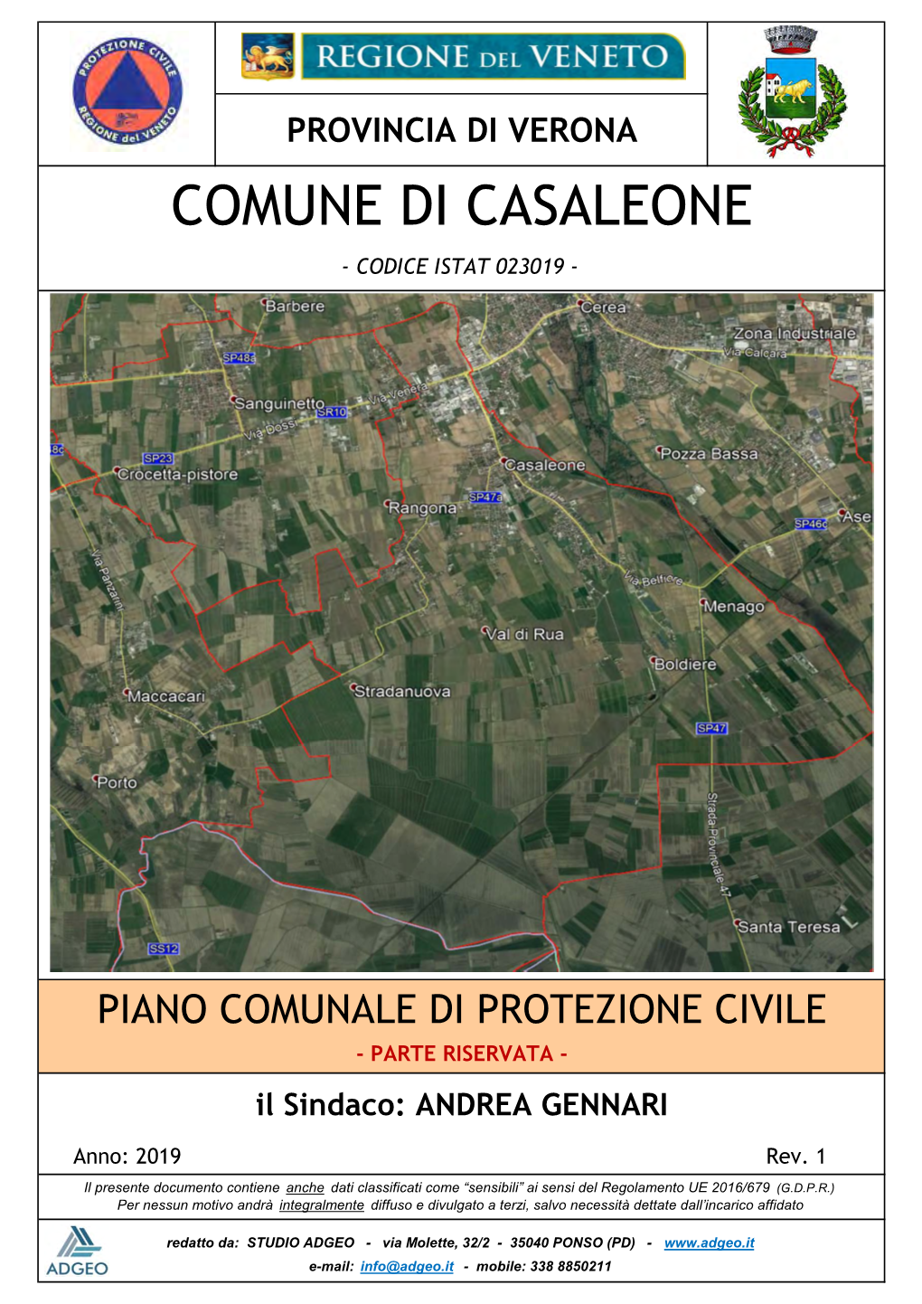 Comune Di Casaleone - Codice Istat 023019