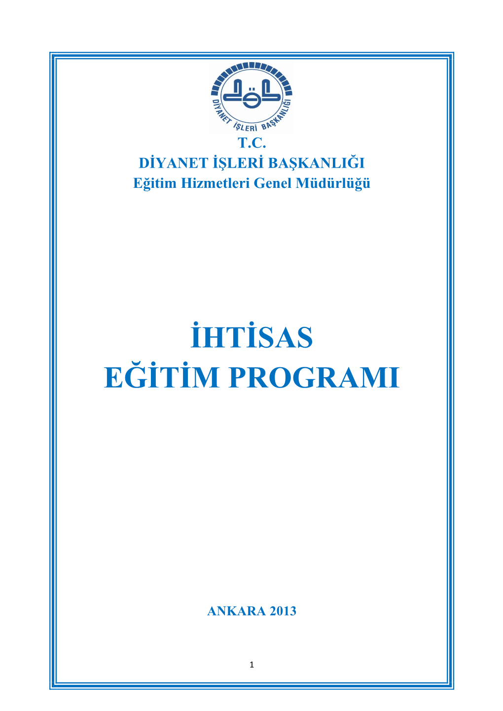 Ihtisas Eğitim Programi