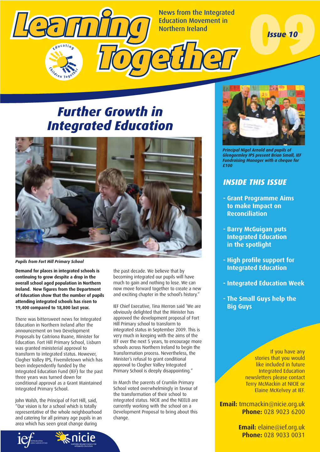 Further Growth in Integrated Education