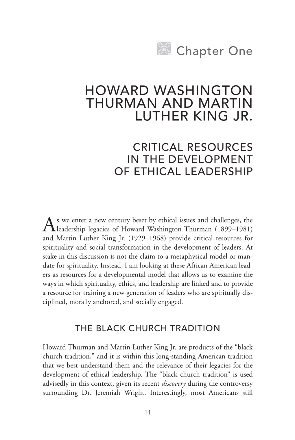 Howard Washington Thurman and Martin Luther King Jr