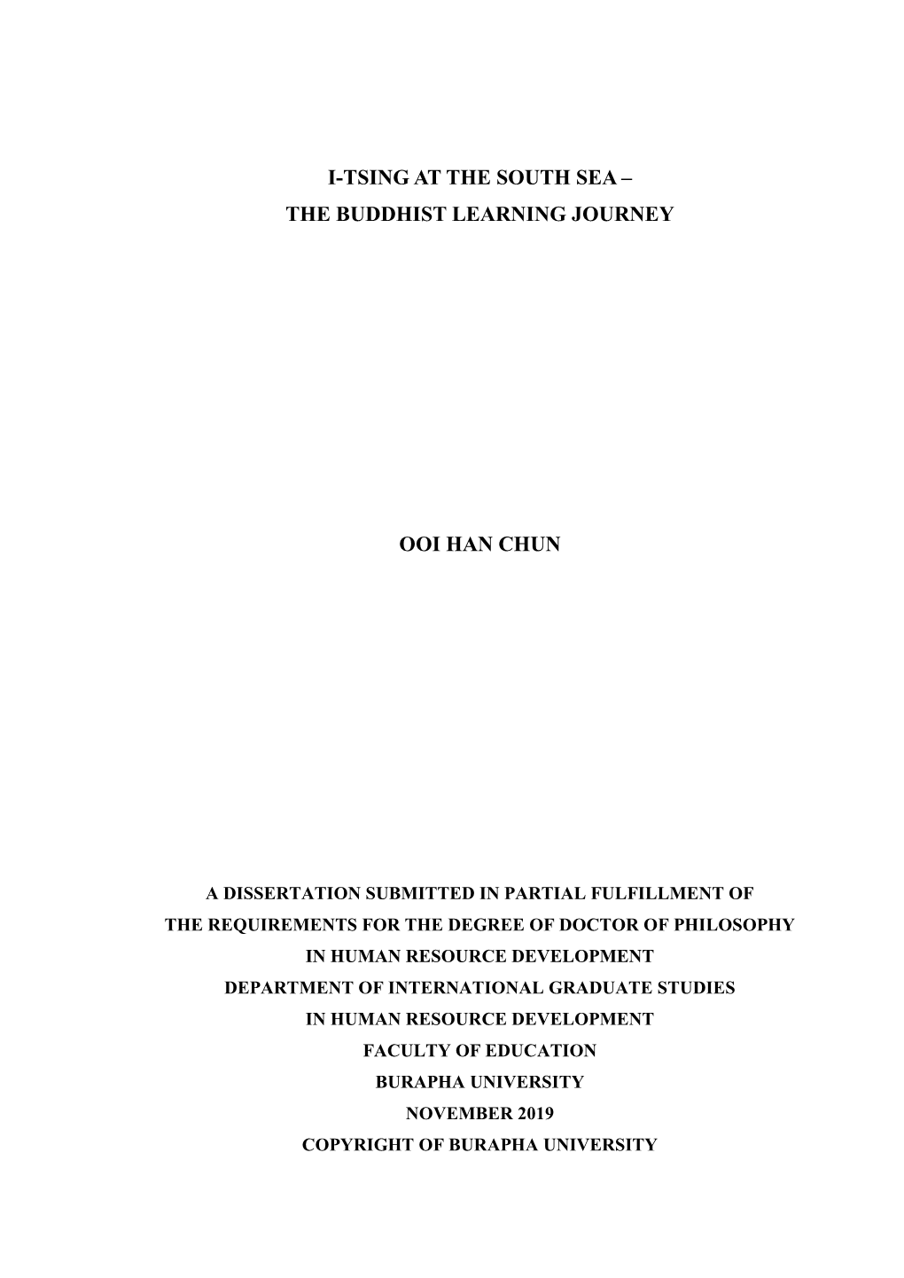 The Buddhist Learning Journey Ooi Han Chun