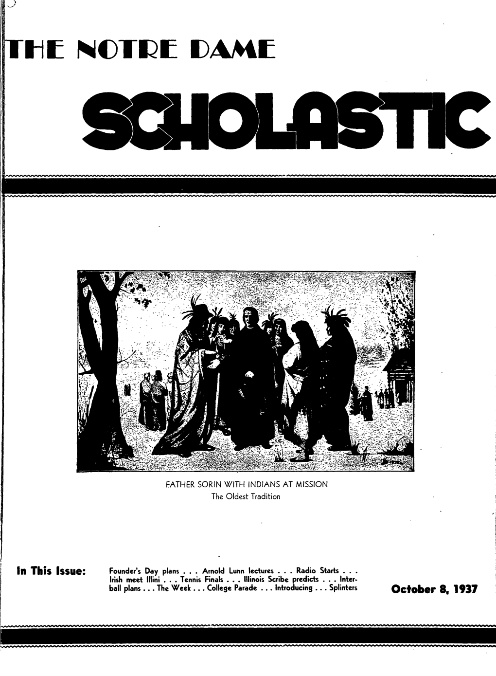 Notre Dame Scholastic, Vol. 71, No. 03