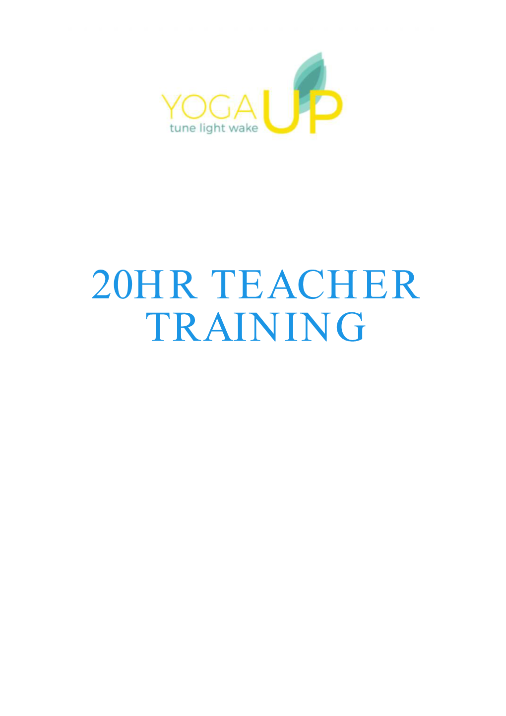 20Hr Teacher Training