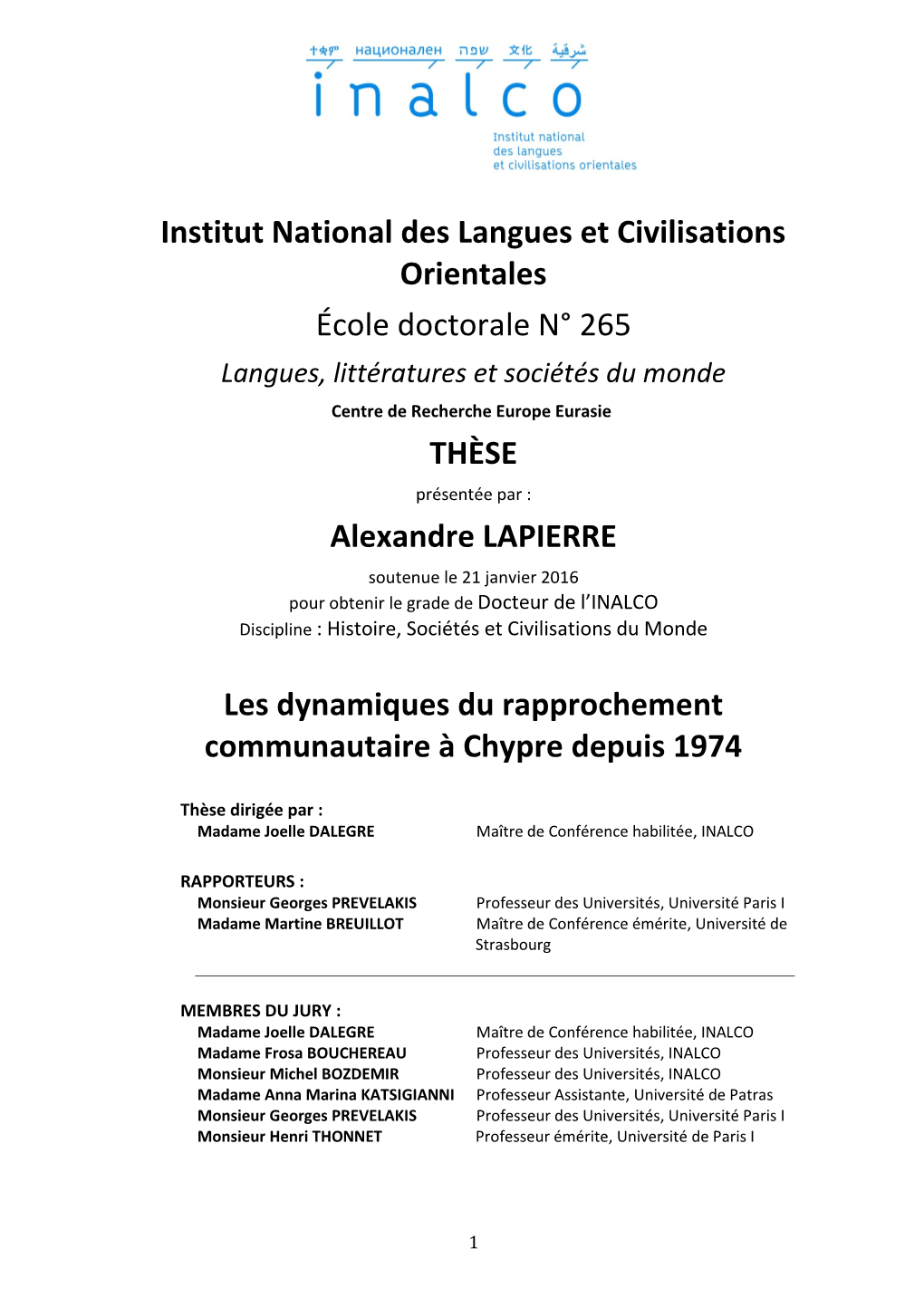 Institut National Des Langues Et Civilisations Orientales École