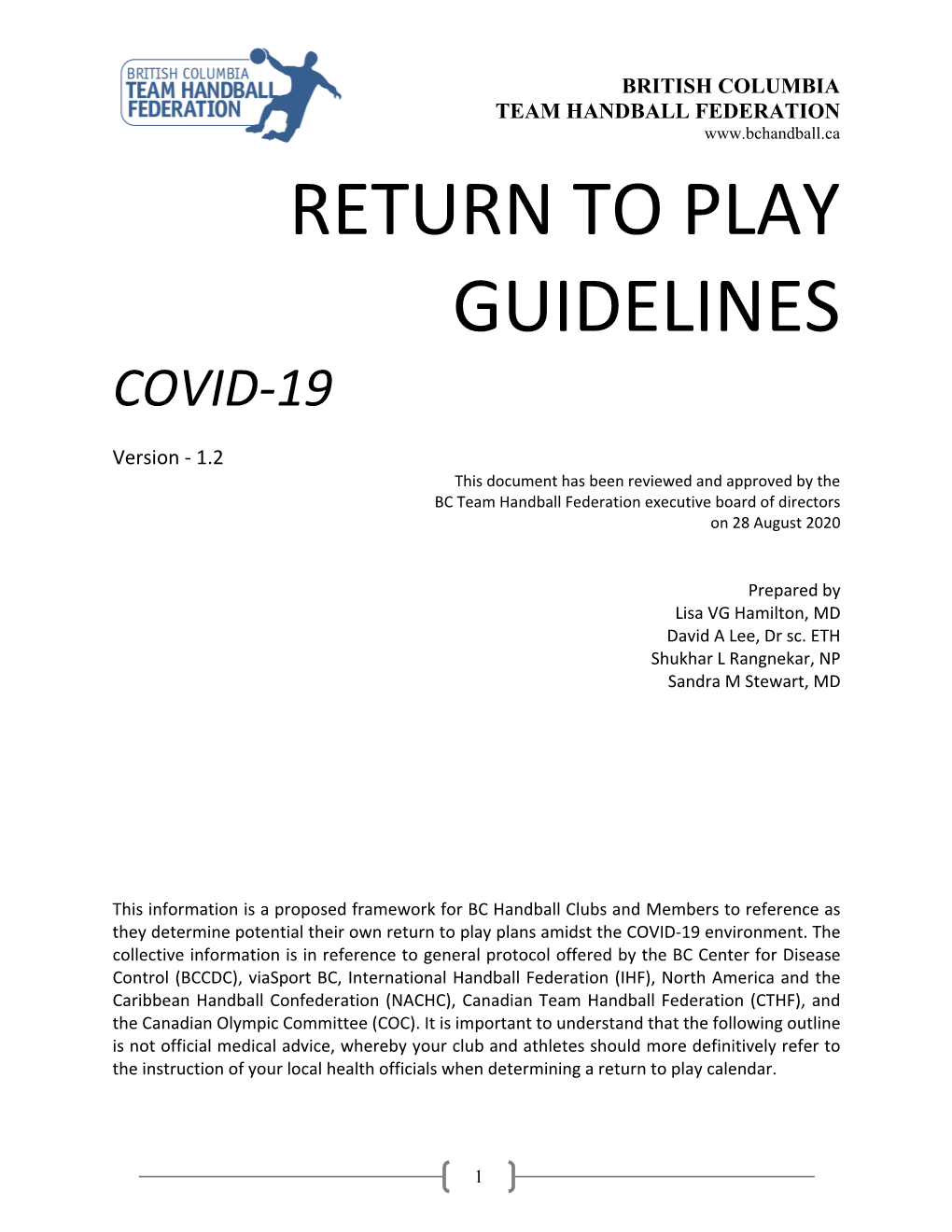 Play Guidelines Covid-19