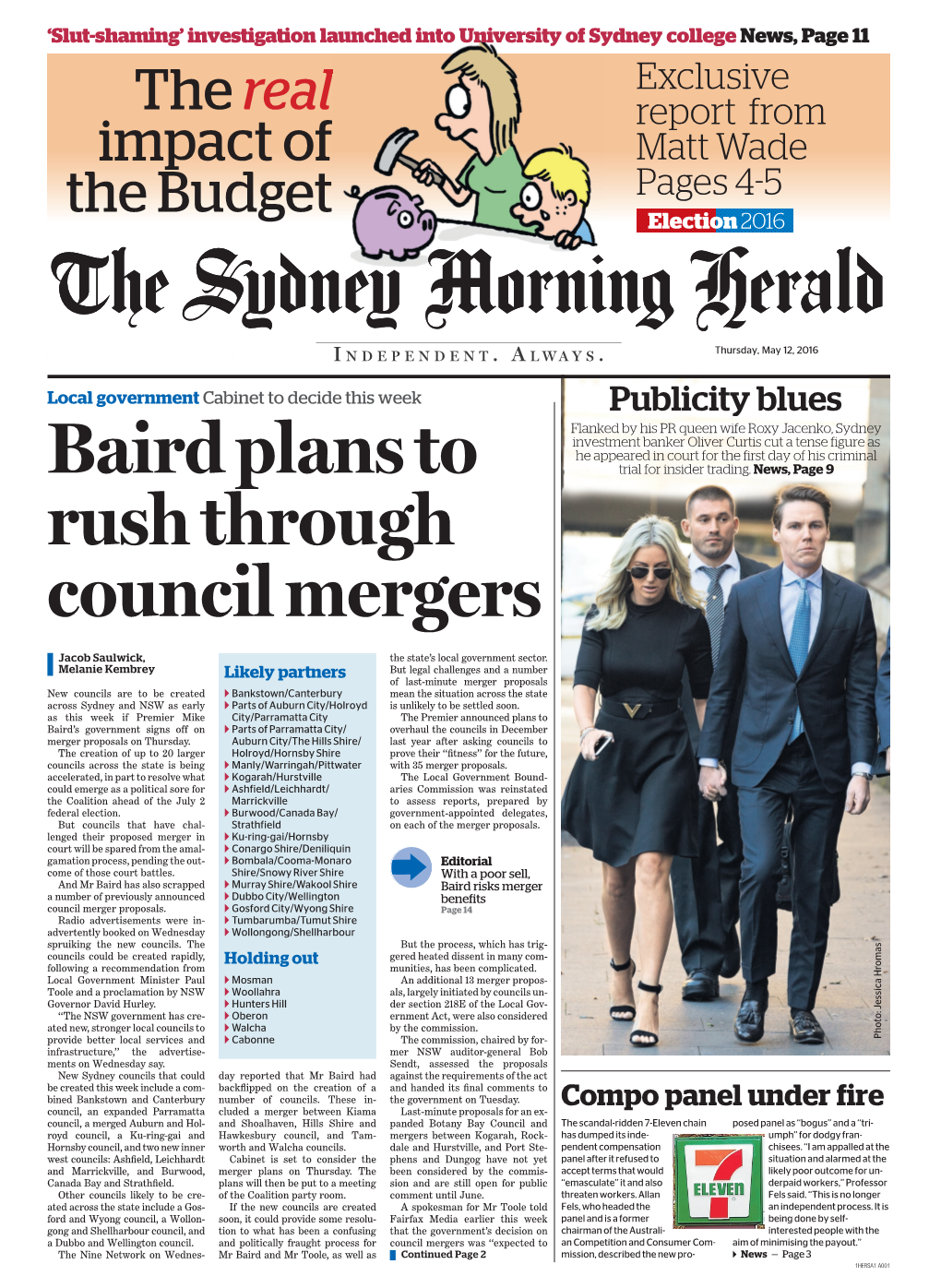 Baird Plans to Rush Through Council Mergers