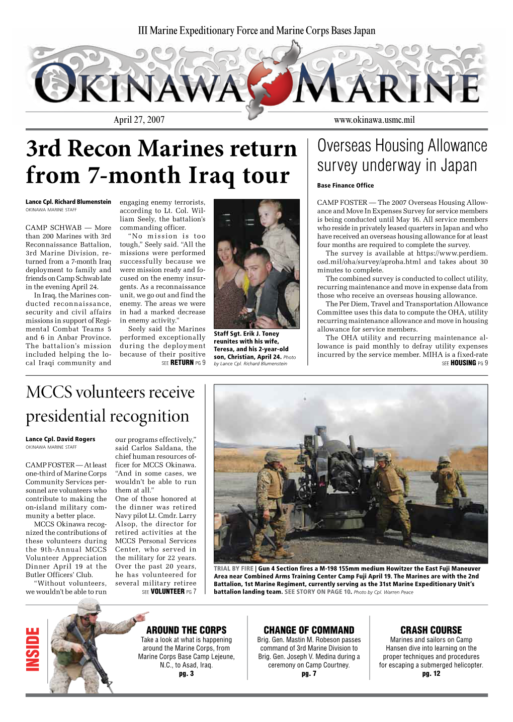 3Rd Recon Marines Return from 7-Month Iraq Tour