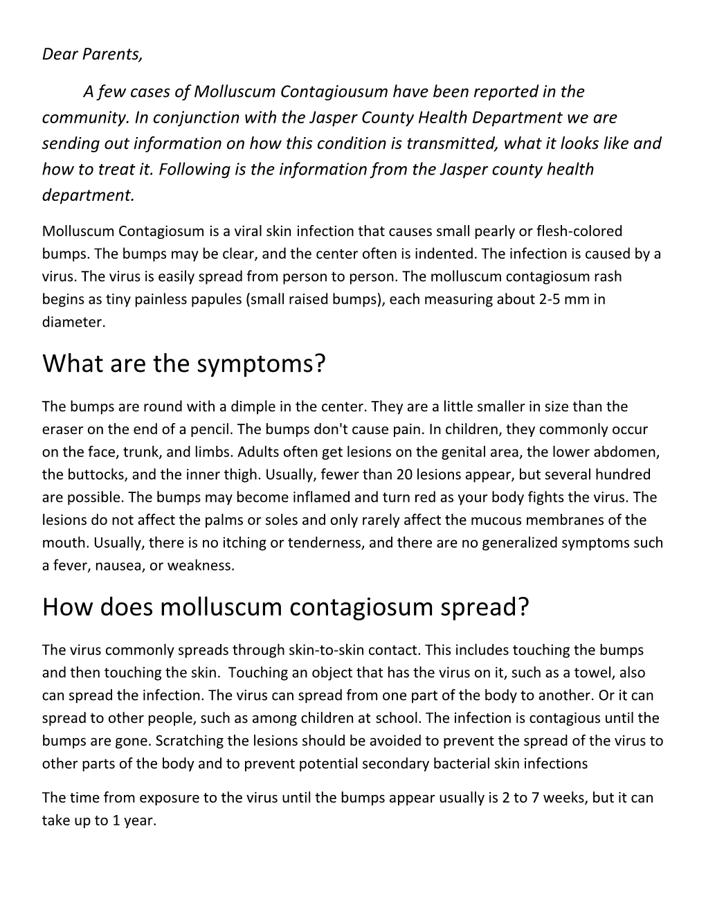 What Are the Symptoms? How Does Molluscum Contagiosum Spread?