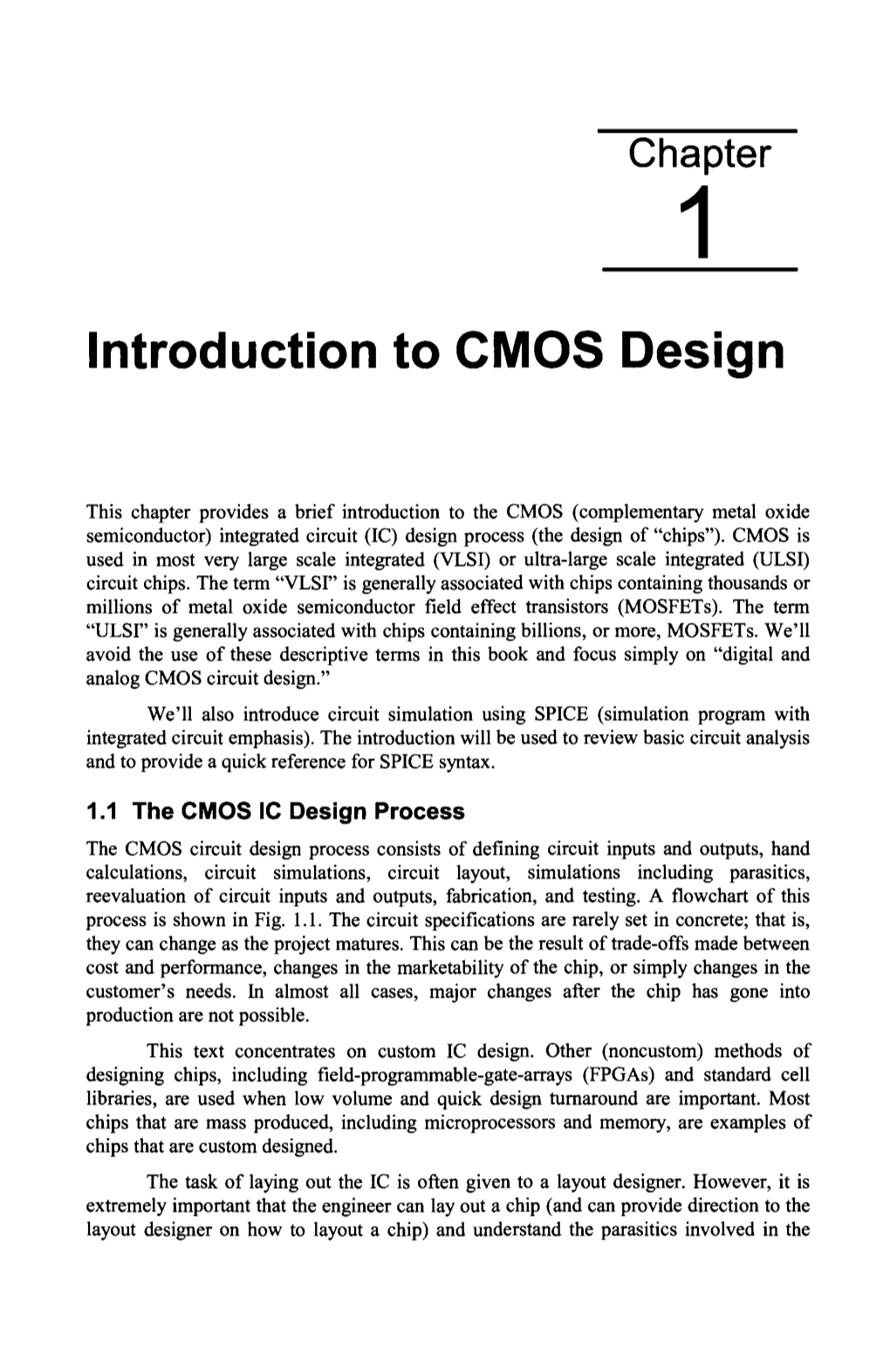 Introduction to CMOS Design