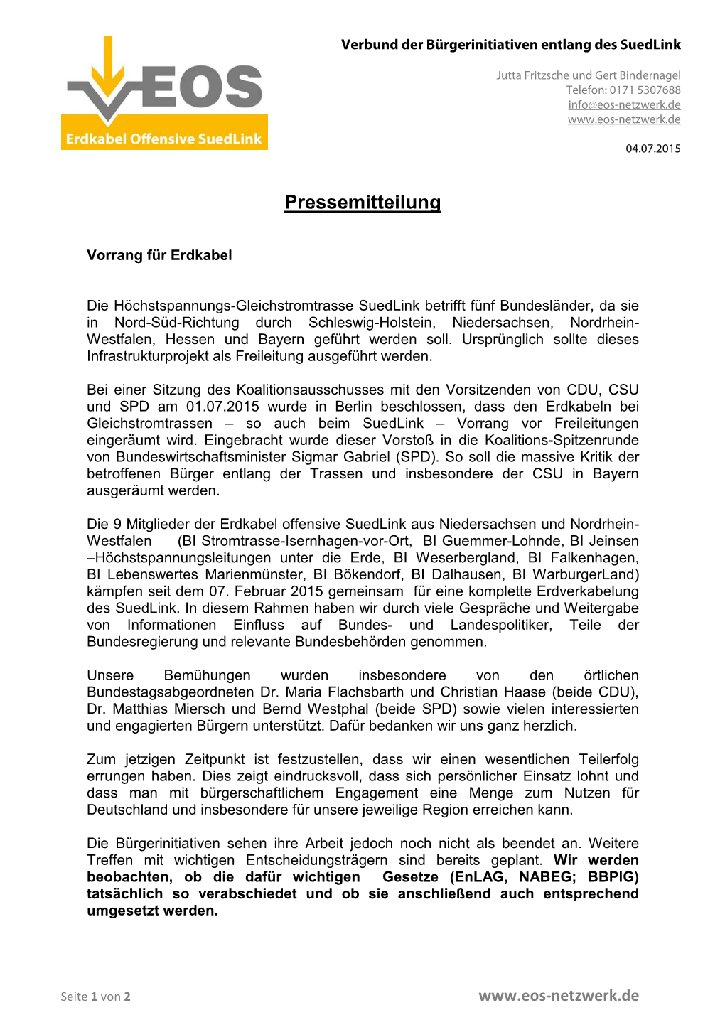 Pressemitteilung