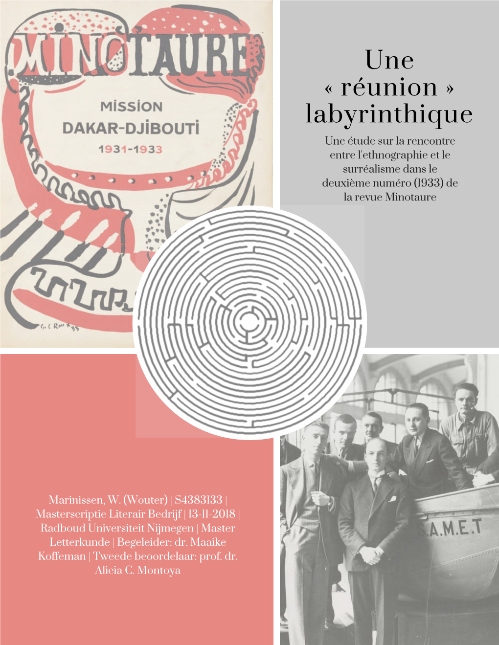 Une « Réunion » Labyrinthique Une Étude Sur La Rencontre Entre L'ethnographie Et Le Surréalisme Dans Le Deuxième Numéro (1933) De La Revue Minotaure