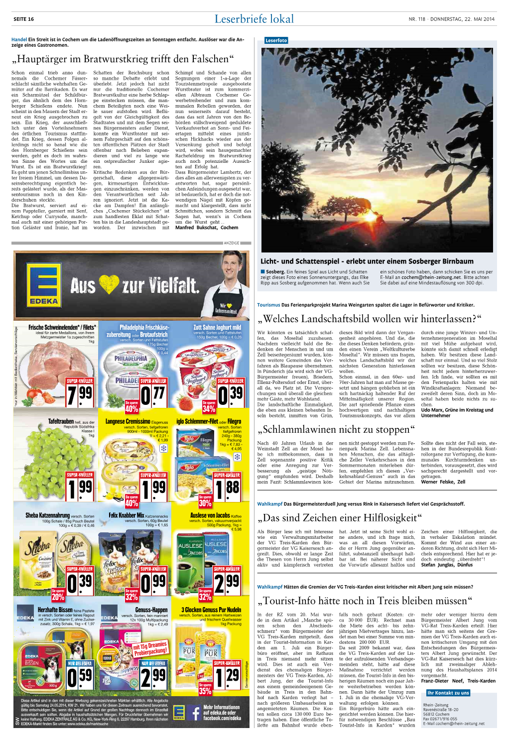 22 05 2014 Rhein Zeitung