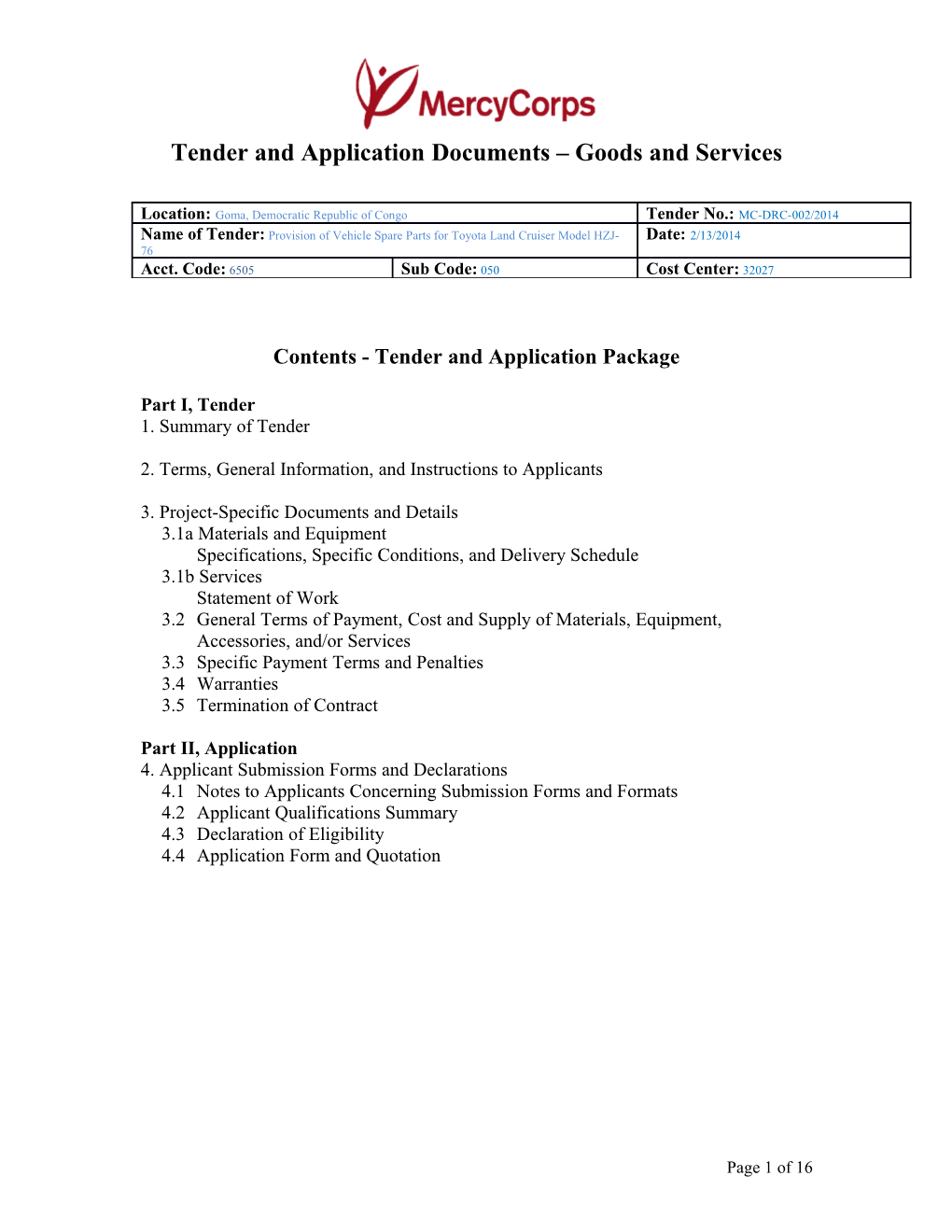 Tender Document Receipt s1