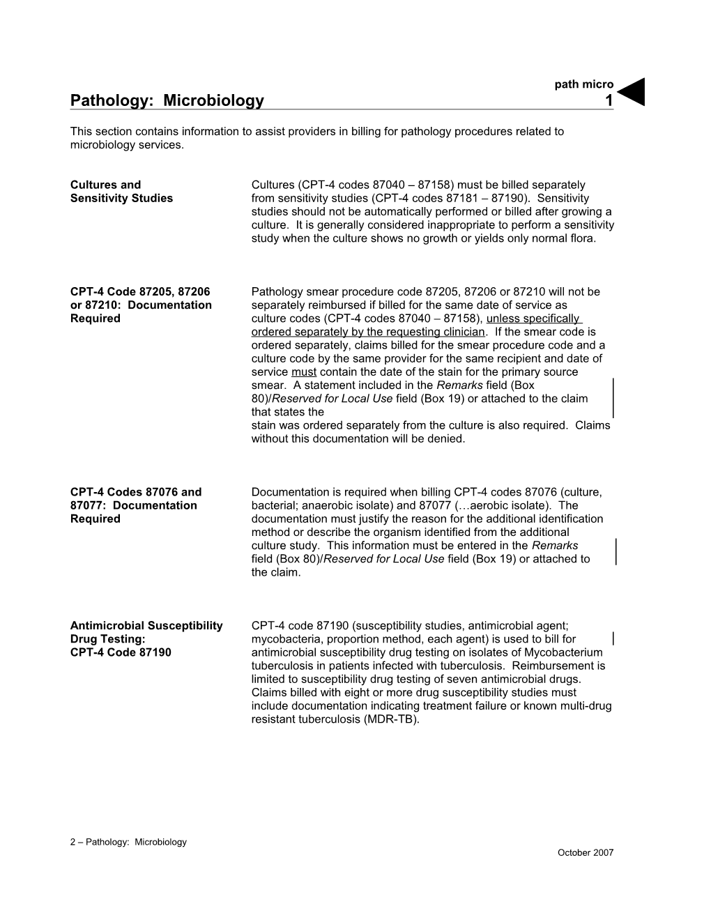 Pathology: Microbiology (Path Micro)