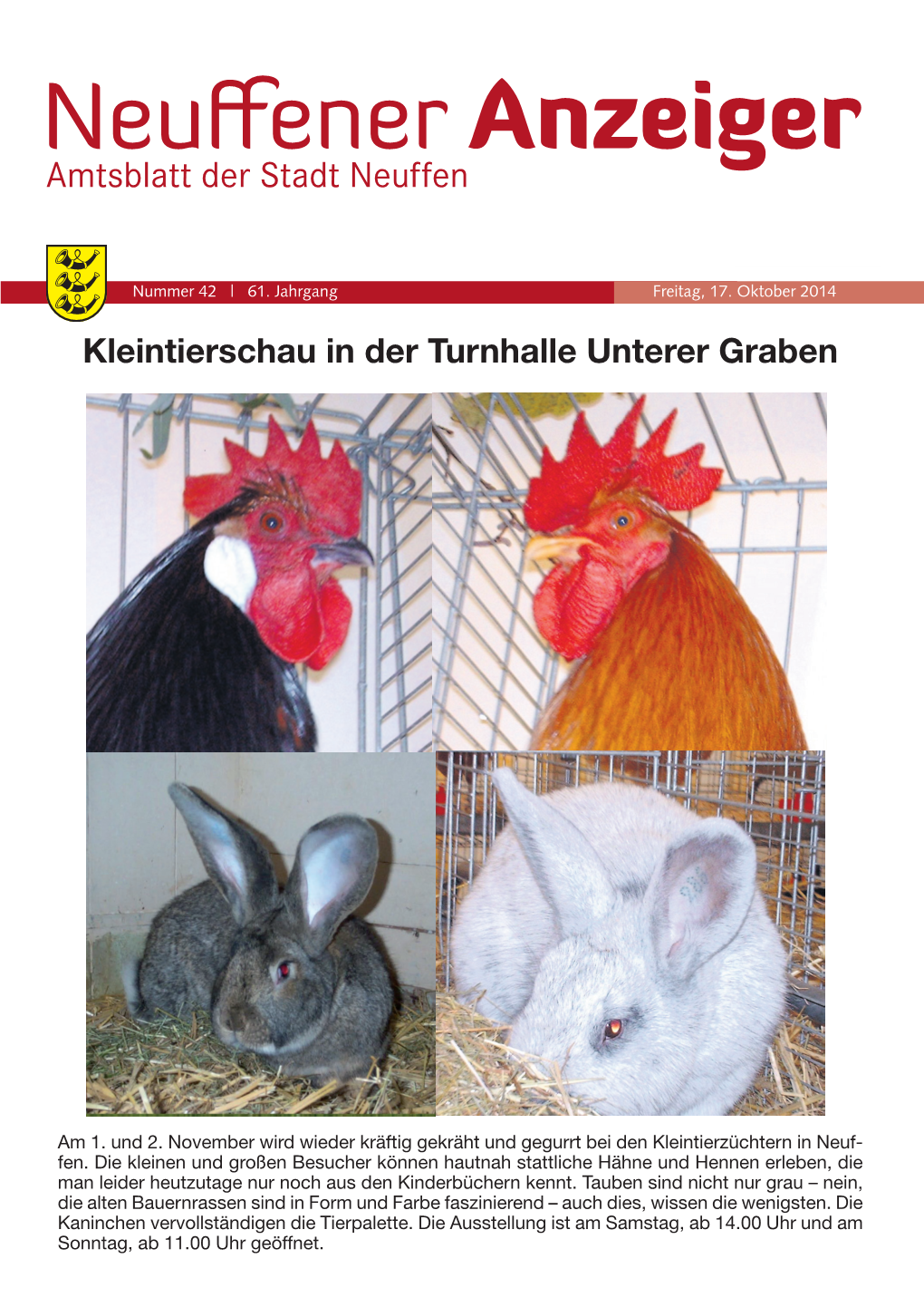 Kleintierschau in Der Turnhalle Unterer Graben