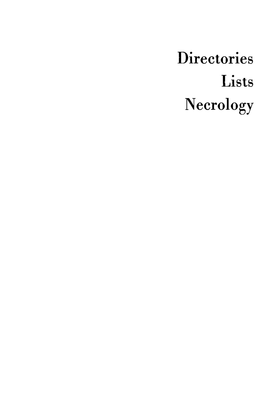 Directories Lists Necrology National Jewish Organizations1