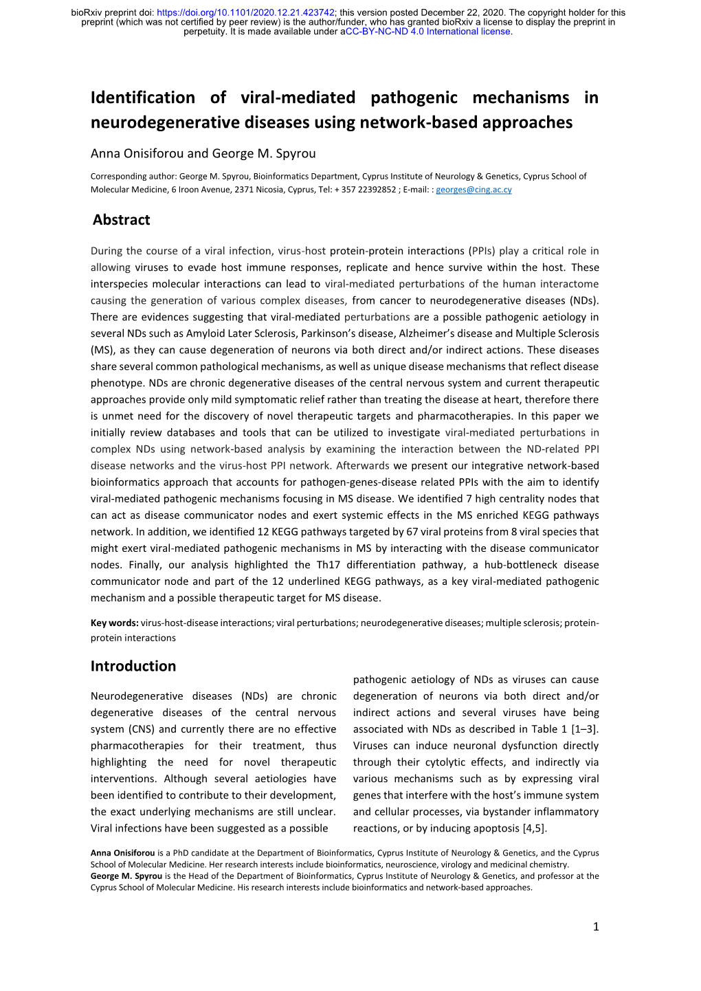 Identification of Viral-Mediated Pathogenic Mechanisms in Neurodegenerative Diseases Using Network-Based Approaches