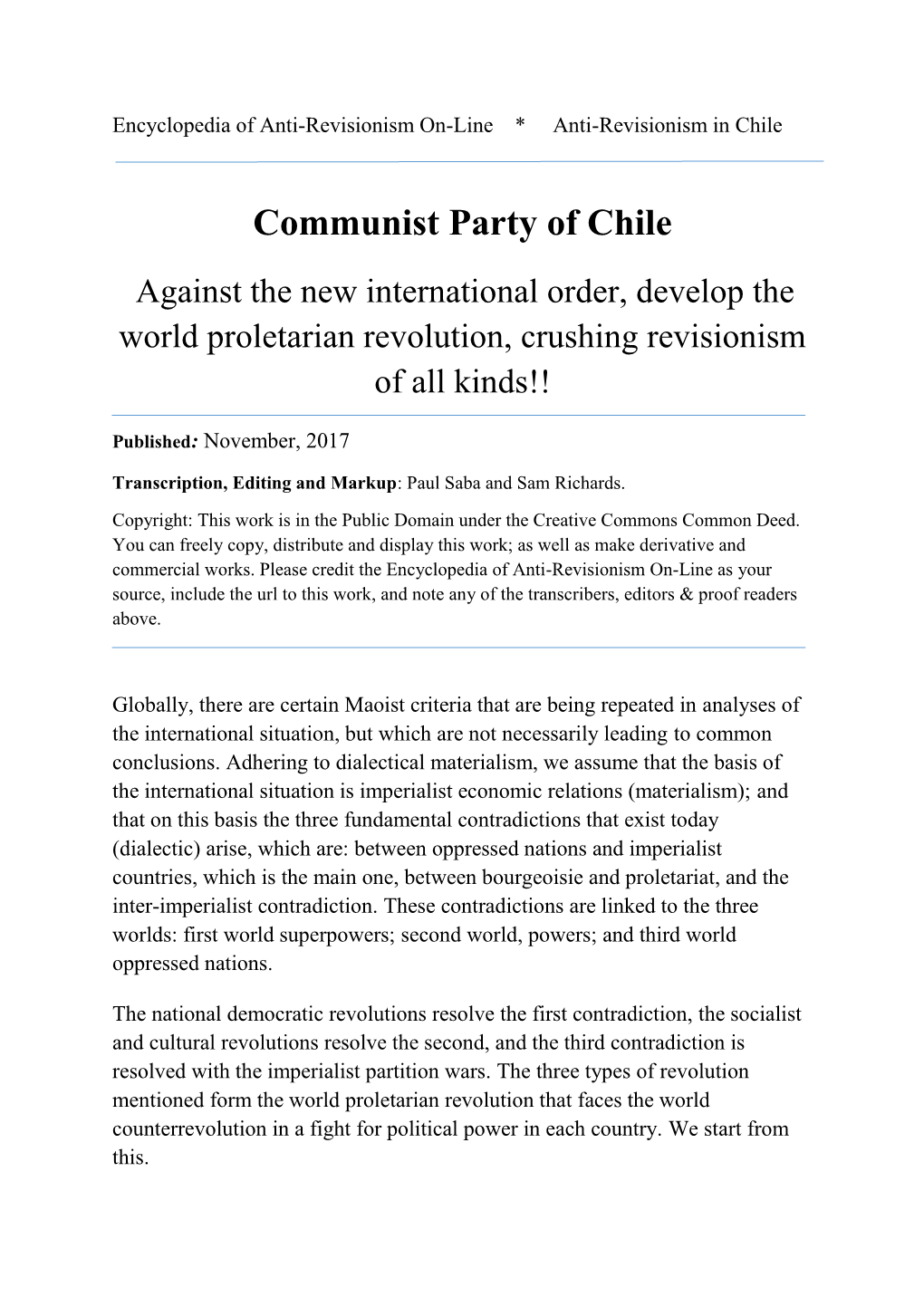 Communist Party of Chile