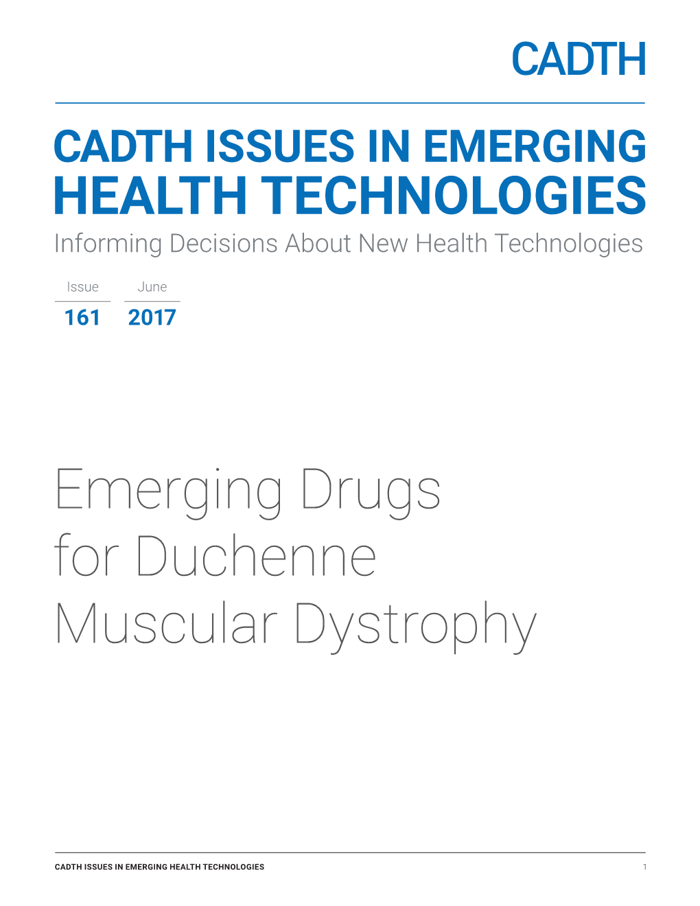 Emerging Drugs for Duchenne Muscular Dystrophy