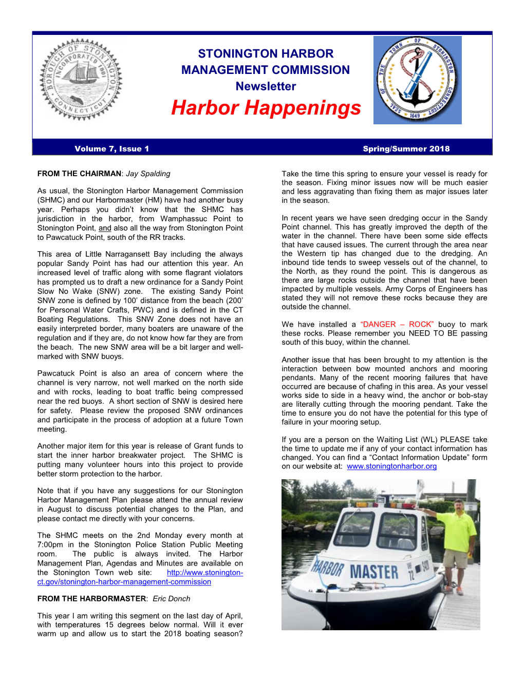 Harbor Happenings