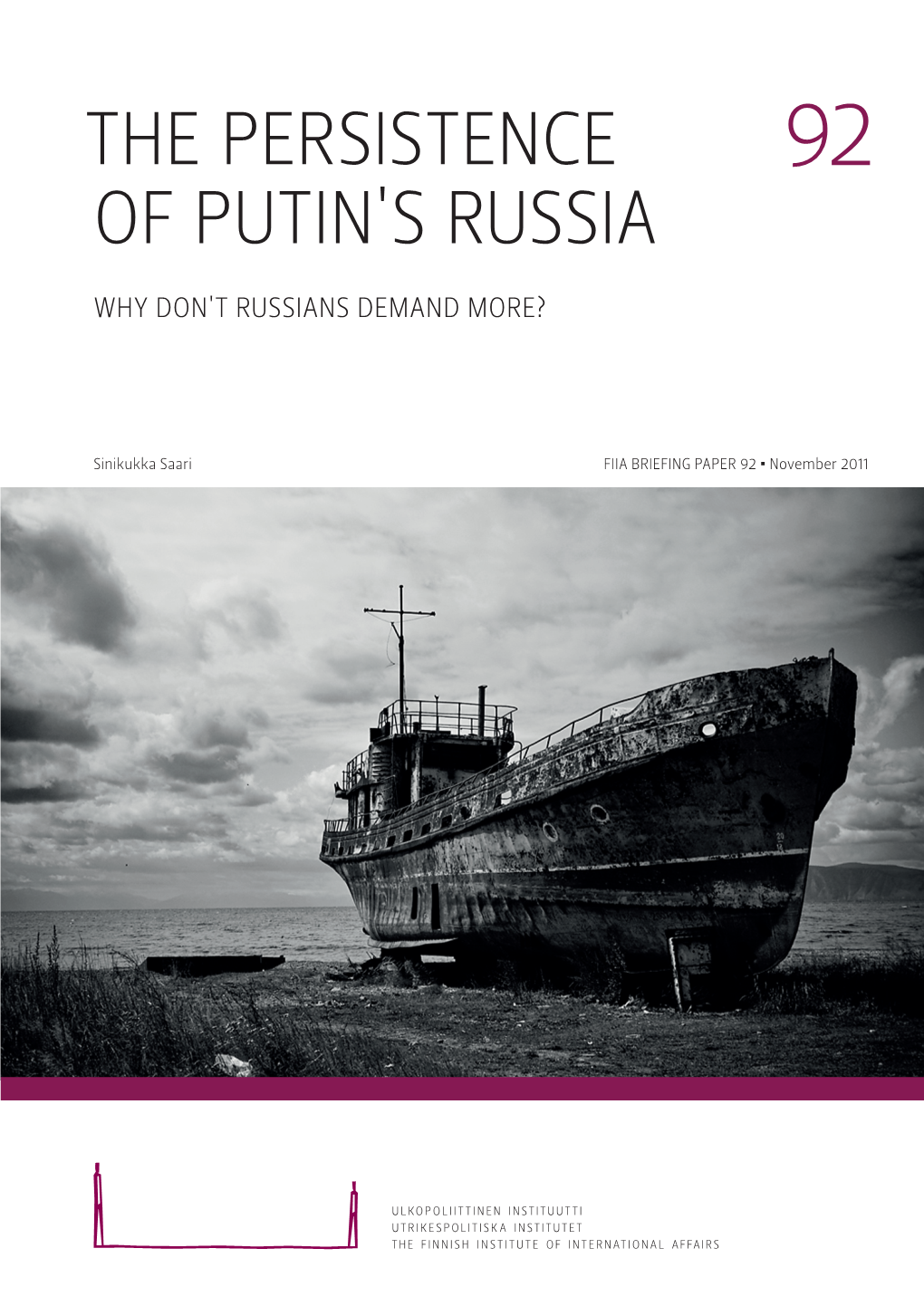 The Persistence of Putin's Russia