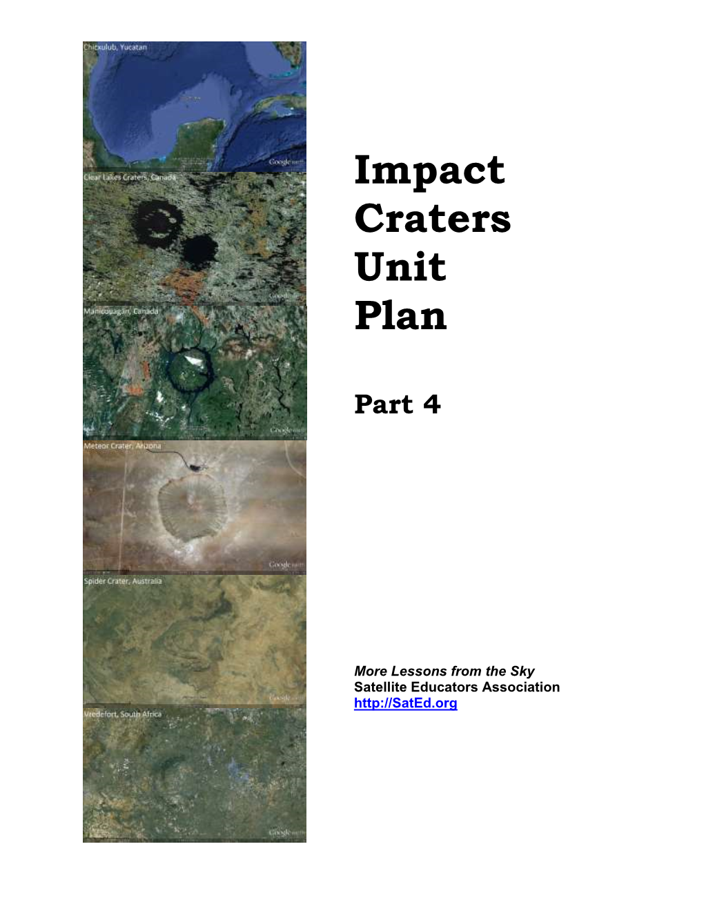 Impact Craters Unit Plan