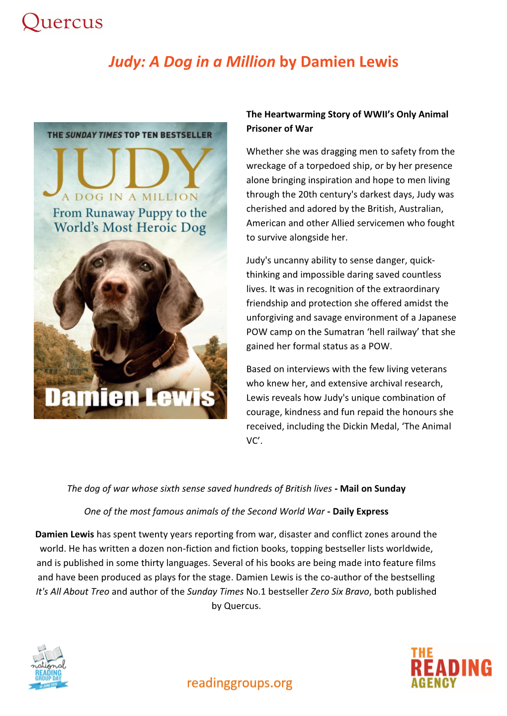 Judy: a Dog in a Million by Damien Lewis