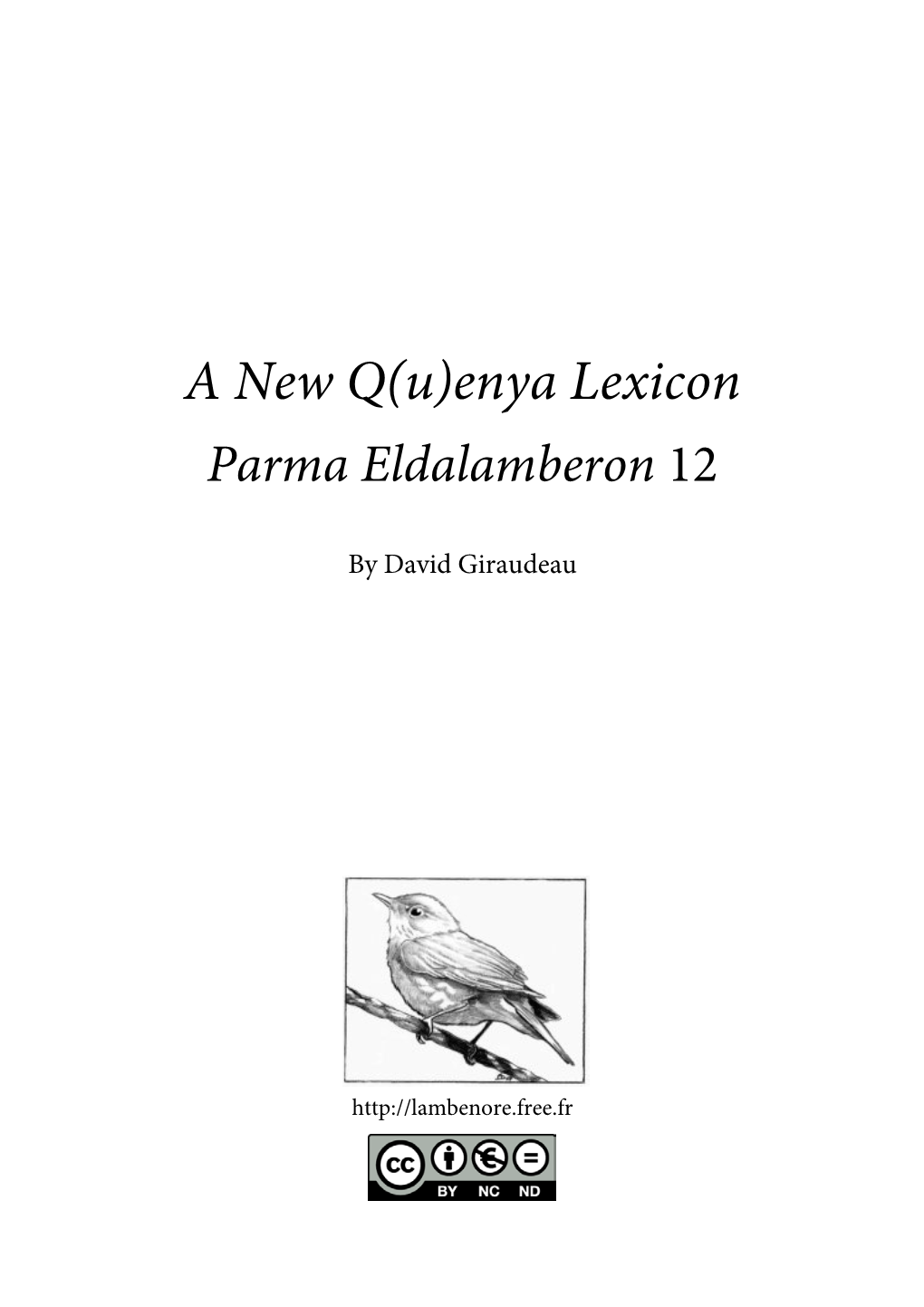 Enya Lexicon Parma Eldalamberon 12