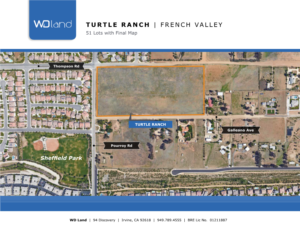 TURTLE RANCH | FRENCH VALLEY 51 Lots with Final Map